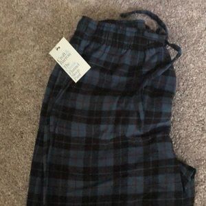 Brand new men’s blue plaid size M flannel pants